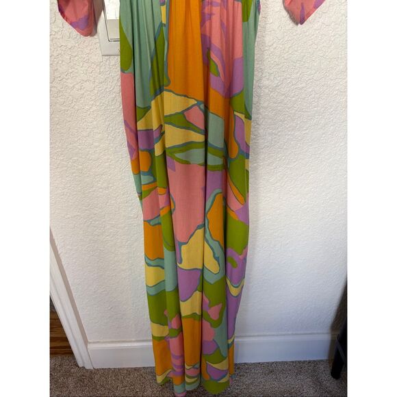 Show Me Your Mumu Dana Cutout Maxi Dress Multi Color Size XL - Picture 6 of 12